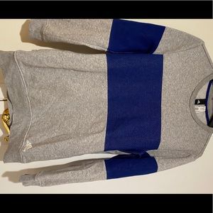 Adidas grey and blue sweater